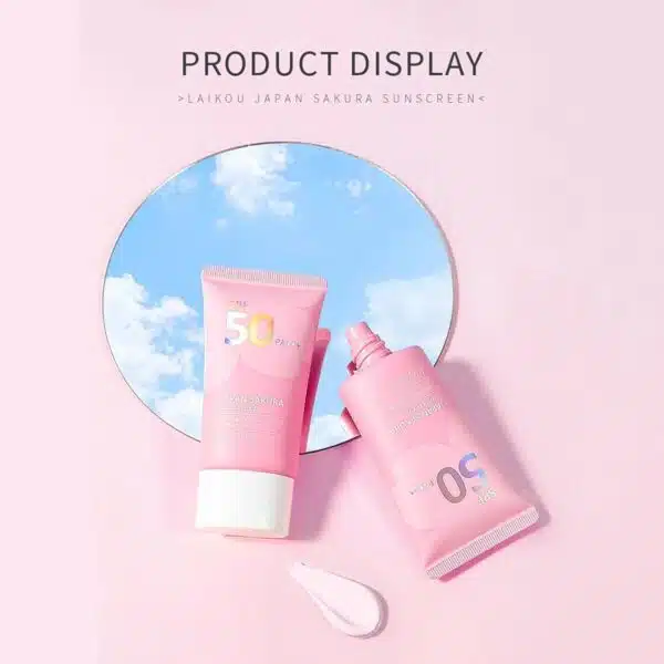 Laikou Sakura Face Sunscreen SPF50 PA+++ (50g) - Image 6