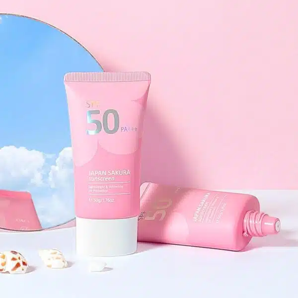 Laikou Sakura Face Sunscreen SPF50 PA+++ (50g) - Image 8