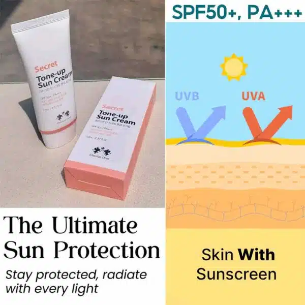 Christian Dean Secret Tone-up Sun Cream SPF50+/PA+++ 70ml - Image 3