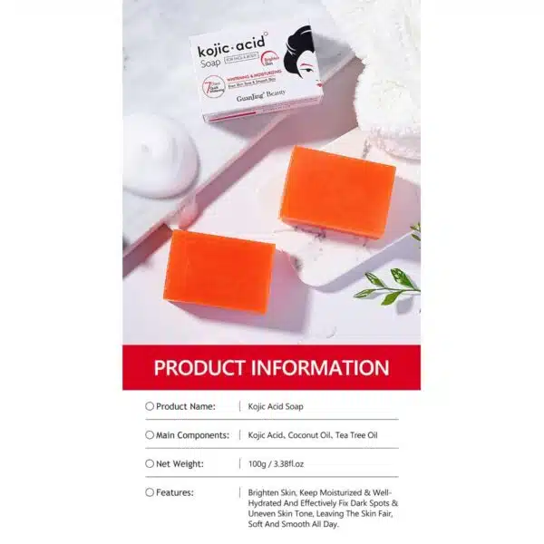 Kojie San Skin Brightening Soap - Original Kojic Soap - Image 5