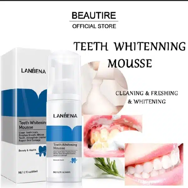 Lanbena Teeth Whitining Mousse 60gm - Image 2