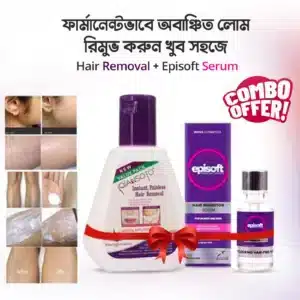 Qiansoto Hair Removal Cream + EpiSoft Hair Serum COMBO
