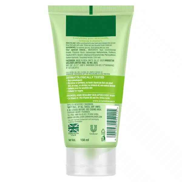 Simple Skin Refreshing Facial Wash Gel 150ml - Image 8