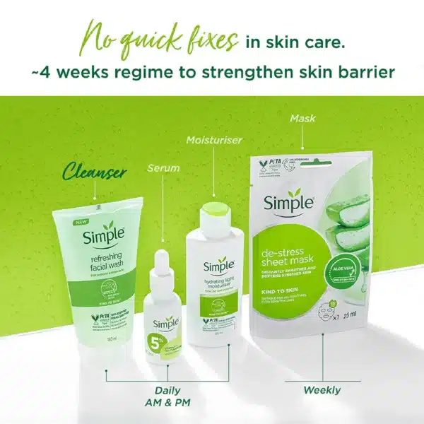 Simple Skin Refreshing Facial Wash Gel 150ml - Image 5