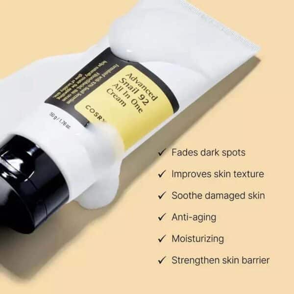 COSRX Advanced Snail 92 All In One Cream 50gm - Image 3