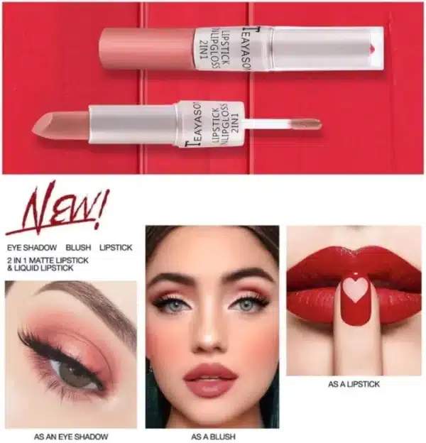 Teayason 2-in-1 Lipstick & Lip Gloss Set (Group-A) - Image 3