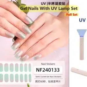 (Full-Set) Gel Nail Sticker এবং UV Lamp একসাথে